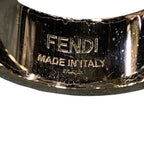 Fendi FF Motif Wide Band Ring — view 5