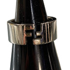 Fendi FF Motif Wide Band Ring