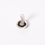 Chanel CC Logo Earrings 04 Button Flower Camellia Clear Resin — view 5
