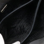 Prada Logo Embroidery Nylon Black Tote — view 7