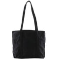 Prada Logo Embroidery Nylon Black Tote