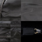 Prada Logo Embroidery Nylon Black Tote — view 9