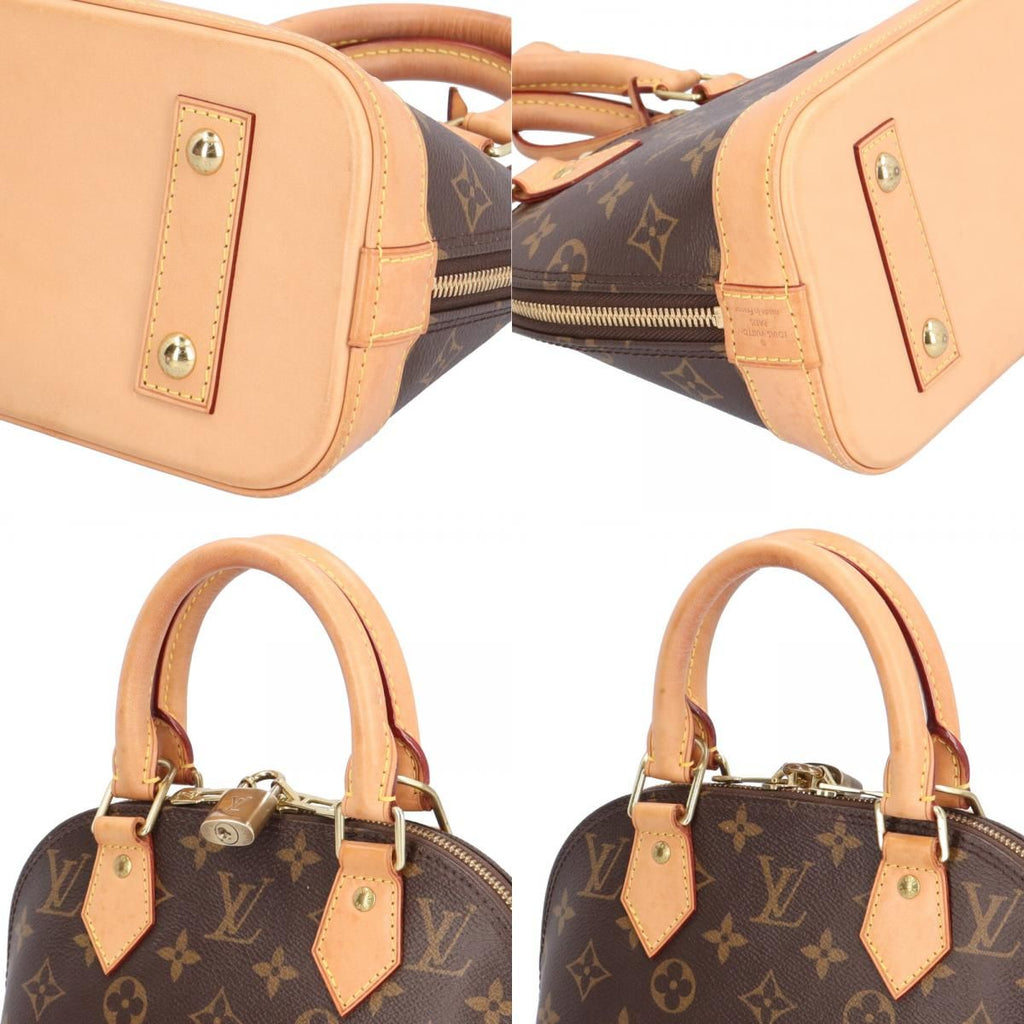 Louis Vuitton Alma BB Monogram Shoulder Bag Canvas Brown — view 9