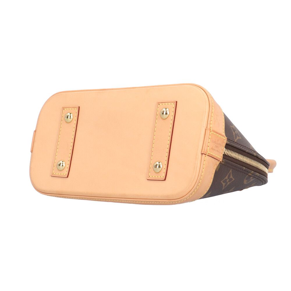 Louis Vuitton Alma BB Monogram Shoulder Bag Canvas Brown — view 7