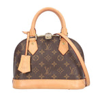 Louis Vuitton Alma BB Monogram Shoulder Bag Canvas Brown