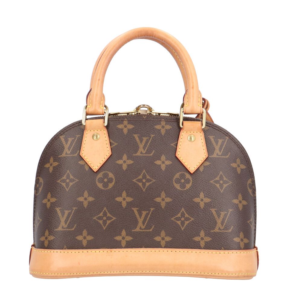 Louis Vuitton Alma BB Monogram Shoulder Bag Canvas Brown — view 3