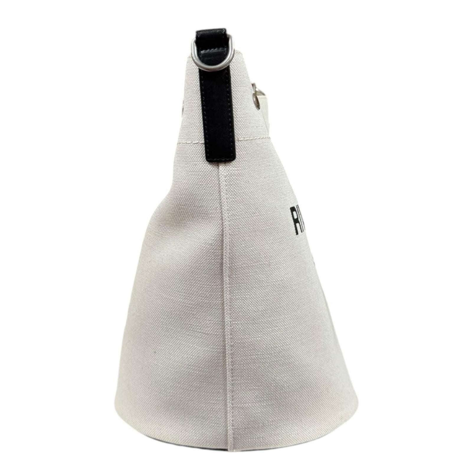 Saint Laurent Rive Gauche Bucket Bag Canvas Beige — view 5