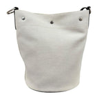 Saint Laurent Rive Gauche Bucket Bag Canvas Beige — view 4
