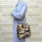 Prada Camouflage Pattern Shoulder Bag Nylon Brown — view 2