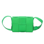 Bottega Veneta Candy Cassette Maxi Intrecciato Shoulder Bag Leather Green — view 3