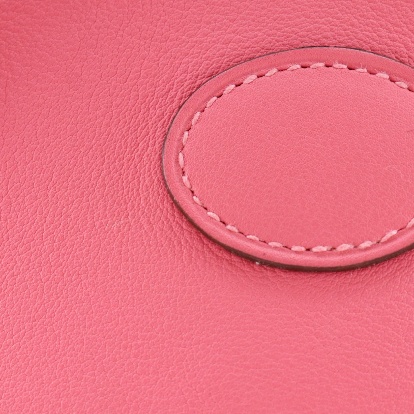 Hermes Bolide 27 2-Way Shoulder Swift Pink Silver a Handbag — view 8