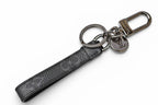 Louis Vuitton Key Holder Monogram Eclipse Porte Cles Dragonne Key Ring Metal