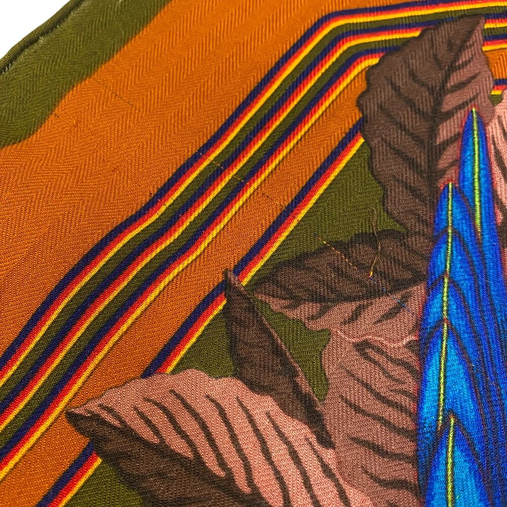 Hermes Carre Geant 90 les Perroquets Parrot Scarf Cover Ribbon High Multicolor — view 8