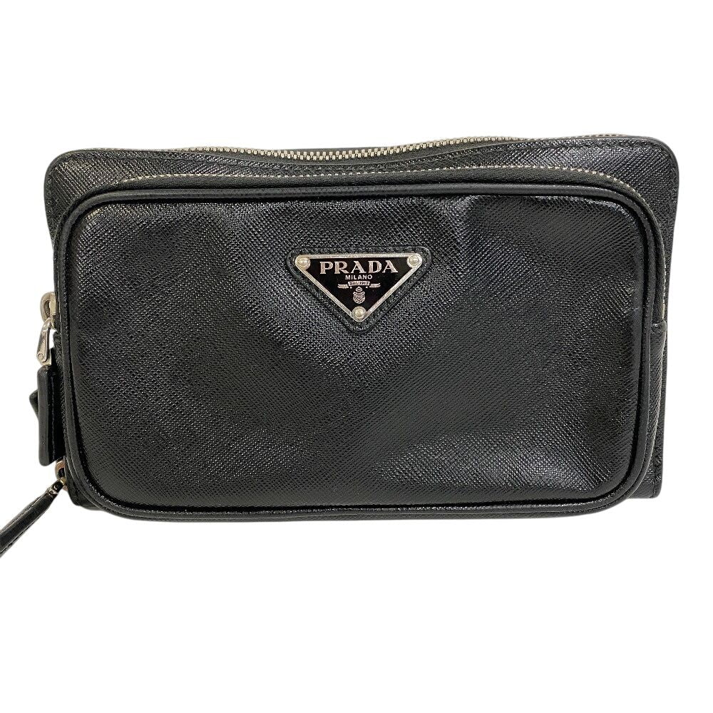 Prada Waist Pouch Shoulder Belt Bag Purse Black