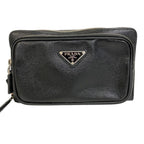 Prada Waist Pouch Shoulder Belt Bag Purse Black
