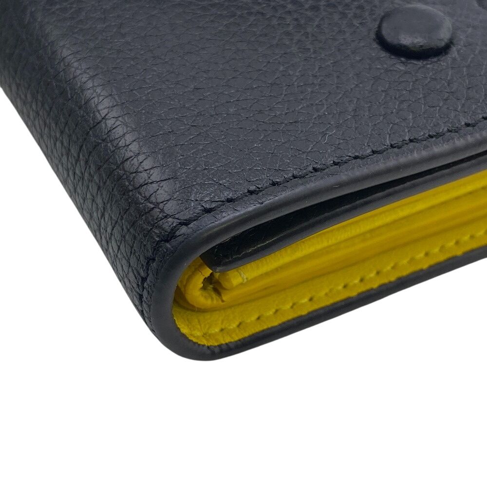 Celine Folded Multi Function Trifold Wallet Coin Purse Bill Black — view 6