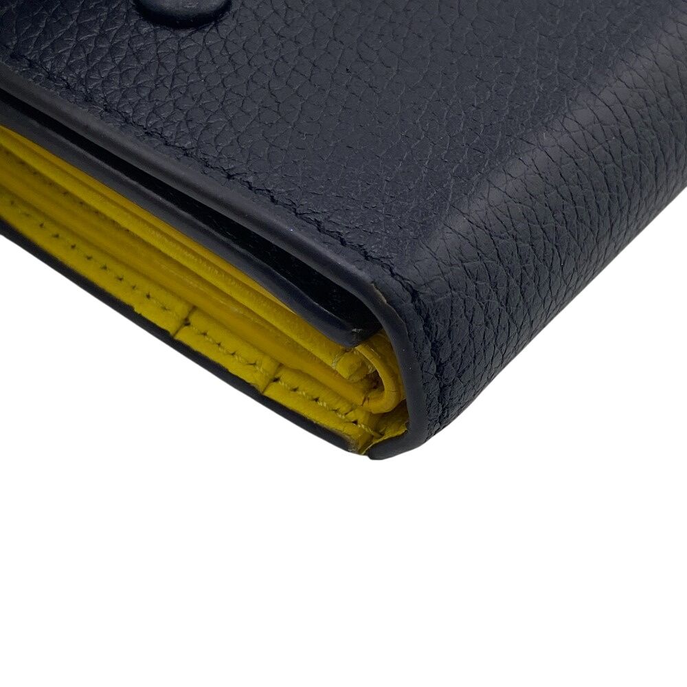 Celine Folded Multi Function Trifold Wallet Coin Purse Bill Black — view 3