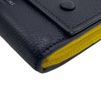 Celine Folded Multi Function Trifold Wallet Coin Purse Bill Black — view 4