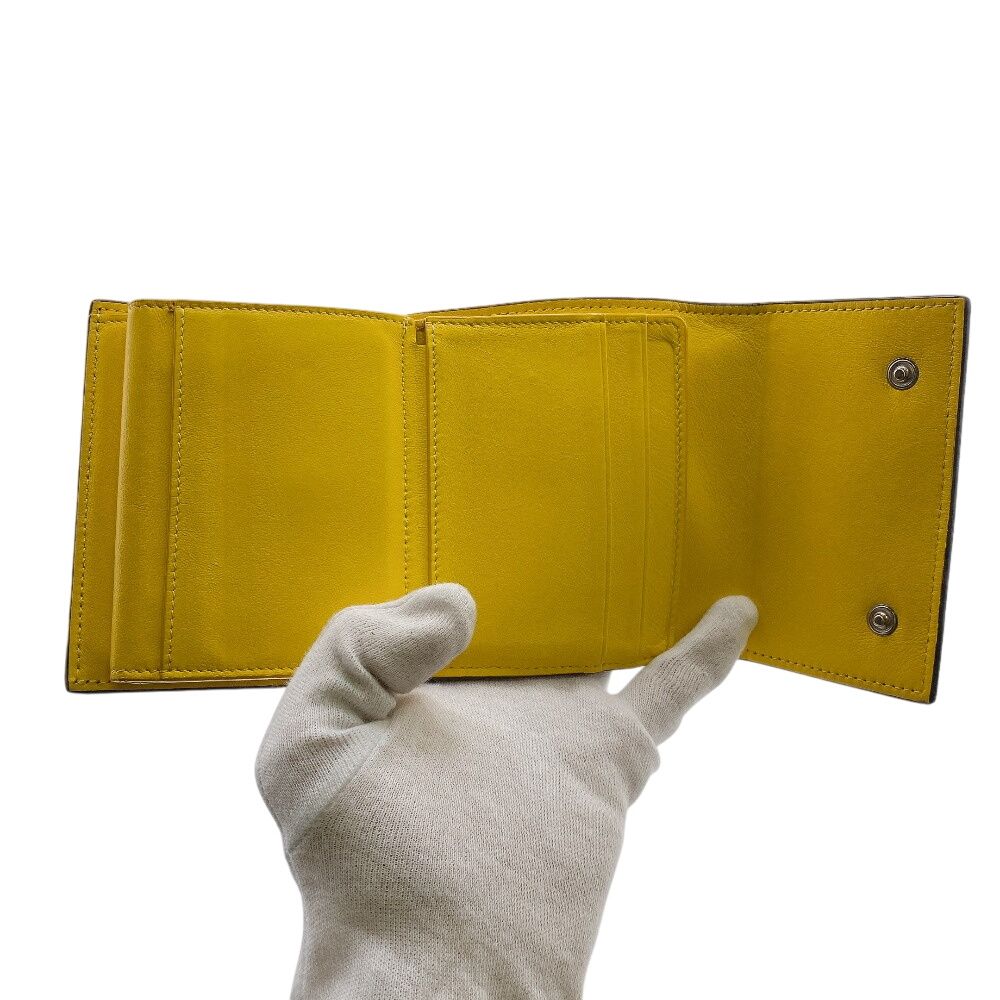 Celine Folded Multi Function Trifold Wallet Coin Purse Bill Black — view 7