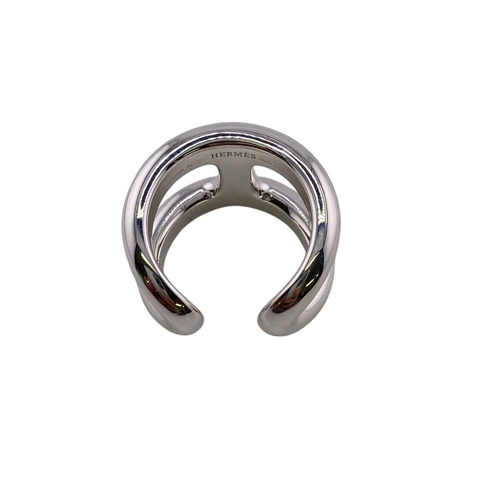 Hermes Osmose GM 925 Sterling Silver Ring