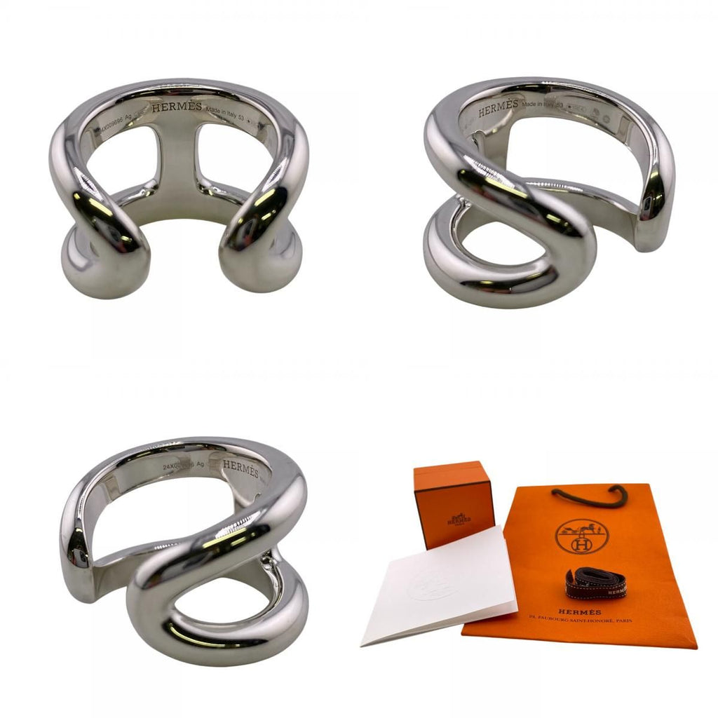Hermes Osmose GM 925 Sterling Silver Ring
