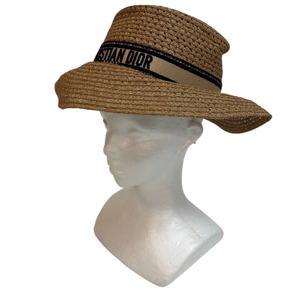 Dior D Bobby Wide Brim Hat Beige — view 8