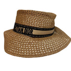 Dior D Bobby Wide Brim Hat Beige