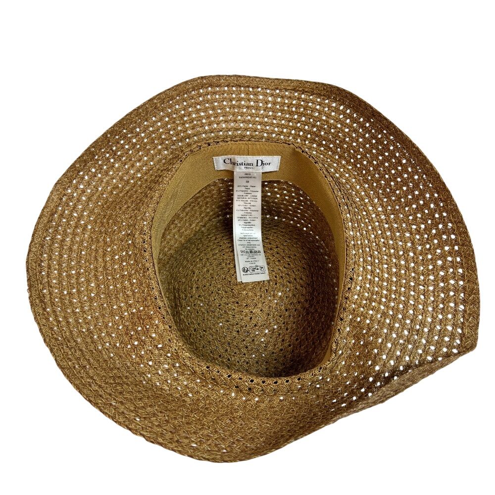 Dior D Bobby Wide Brim Hat Beige — view 6