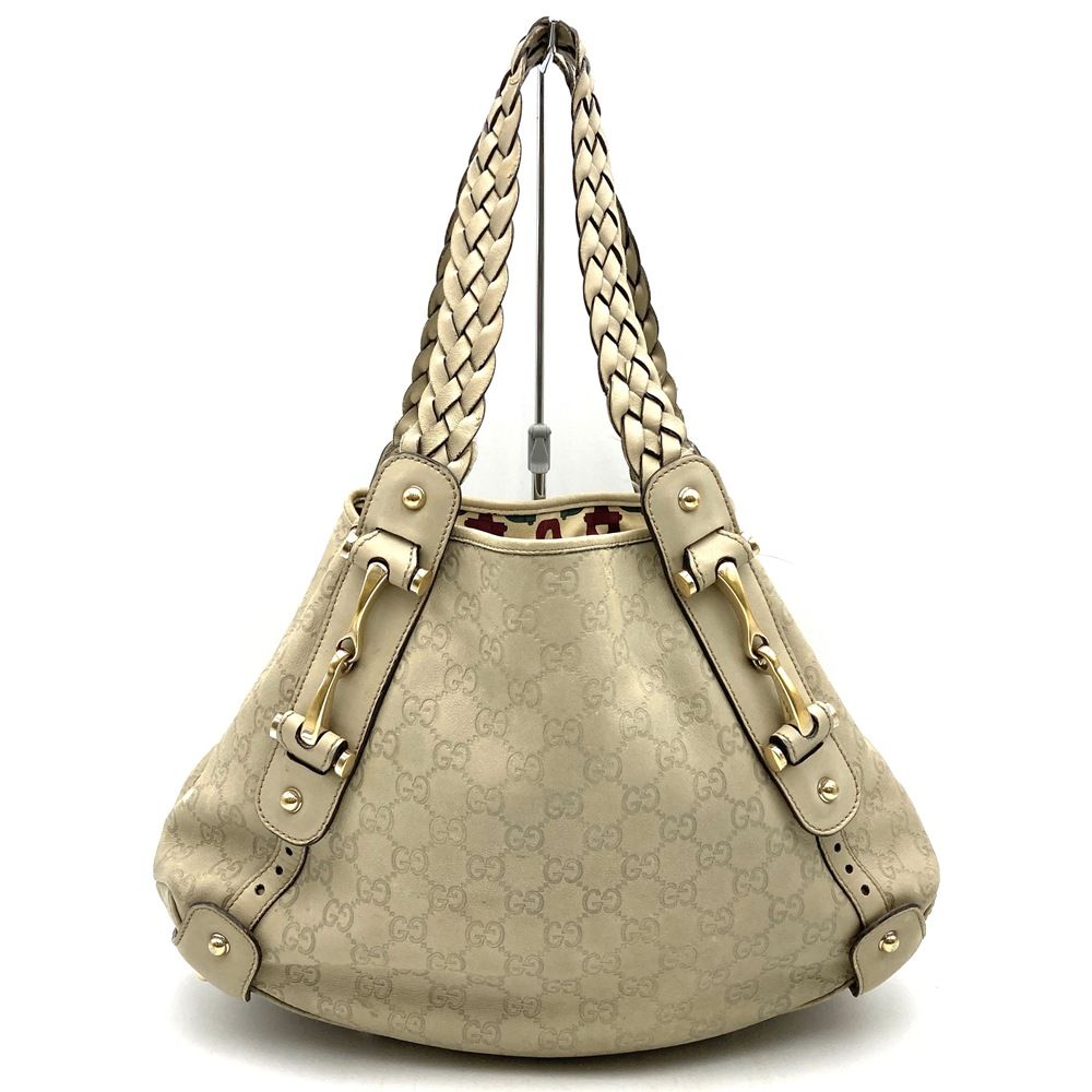 Gucci Guccissima Tote Bag Leather GG Beige