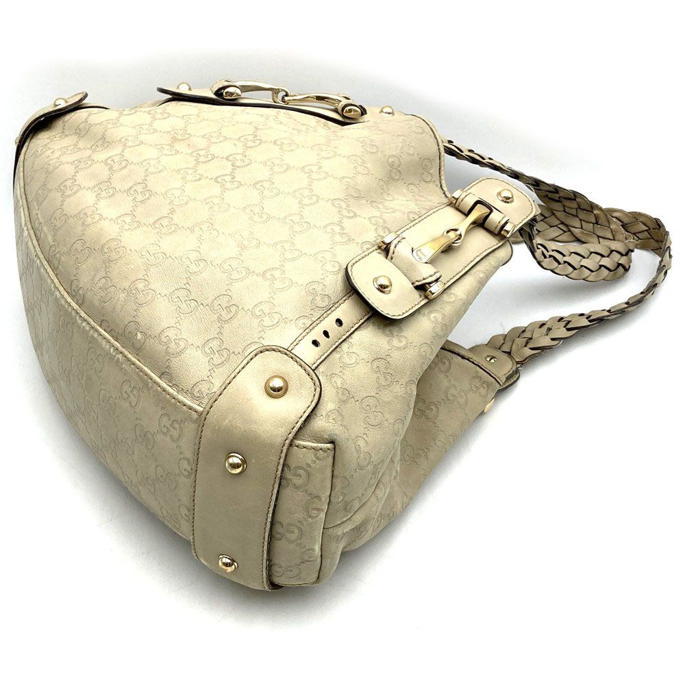 Gucci Guccissima Tote Bag Leather GG Beige — view 4