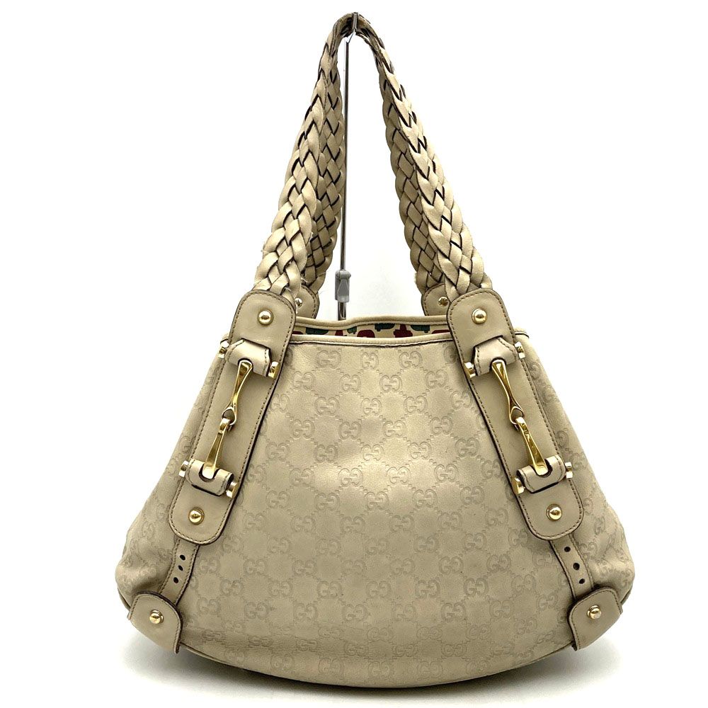Gucci Guccissima Tote Bag Leather GG Beige — view 2