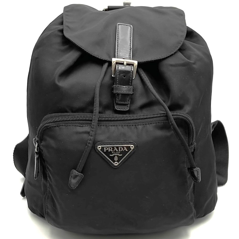 Prada Backpack Nylon Black Vintage