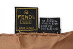 Fendi Scarf Silk Twill Vintage FF Leopard Print Brown Khaki — view 6