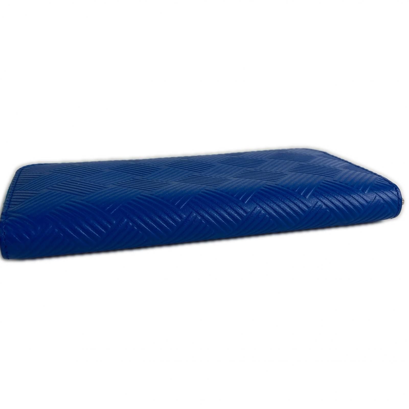 Bottega Veneta Intrecciato Wallet Zip Around Blue — view 6