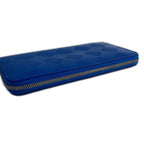 Bottega Veneta Intrecciato Wallet Zip Around Blue — view 4