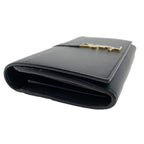 Saint Laurent Wallet Bifold YSL Logo Gold Black — view 5