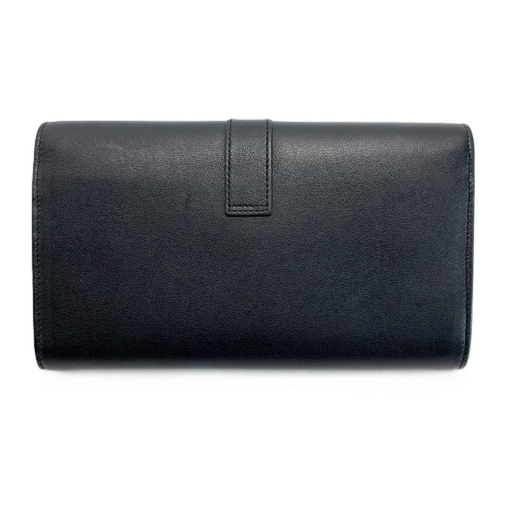 Saint Laurent Wallet Bifold YSL Logo Gold Black — view 2