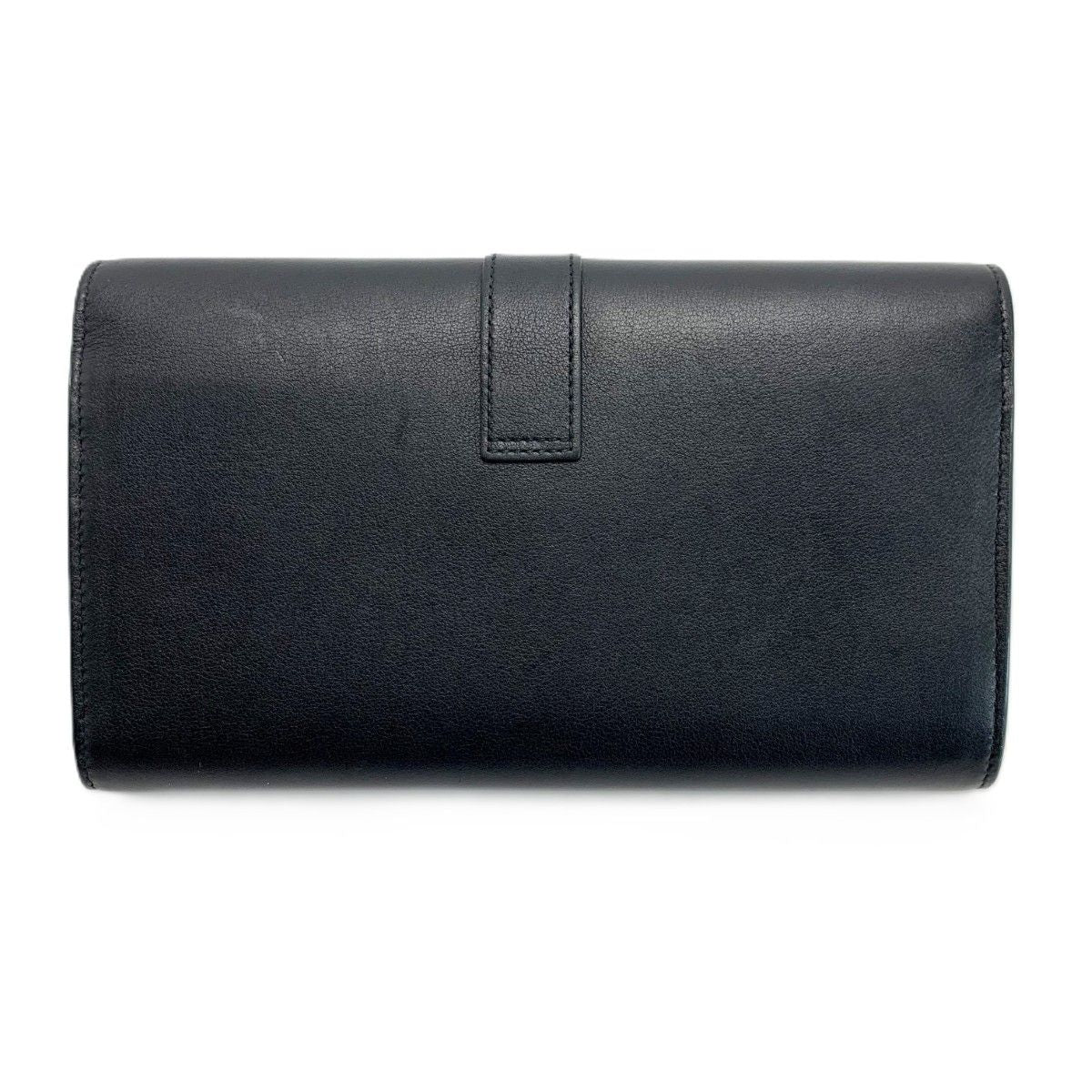 Saint Laurent Wallet Bifold YSL Logo Gold Black — view 2