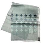 Louis Vuitton Lace Shawl Monogram Pattern Silk Cm Gray Scarf