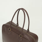 Hermes Plume 32 Tote Box Calf Brown Gold Handbag Business — view 4
