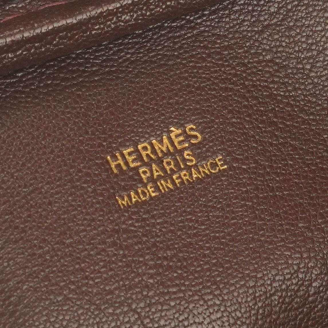 Hermes Plume 32 Tote Box Calf Brown Gold Handbag Business — view 7
