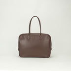 Hermes Plume 32 Tote Box Calf Brown Gold Handbag Business