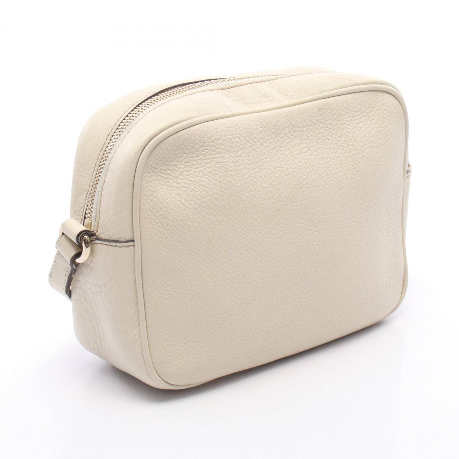 Gucci Shoulder Bag Soho Disco Interlocking Ivory Leather — view 2