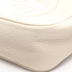 Gucci Shoulder Bag Soho Disco Interlocking Ivory Leather — view 6