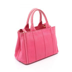 Prada Tote Canapa Mini 2-Way Pink Canvas — view 2