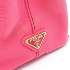 Prada Tote Canapa Mini 2-Way Pink Canvas — view 5