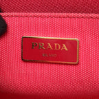 Prada Tote Canapa Mini 2-Way Pink Canvas — view 4