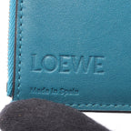 Loewe Trifold Wallet Anagram Vertical Small Blue Leather — view 4
