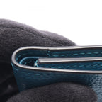 Loewe Trifold Wallet Anagram Vertical Small Blue Leather — view 9