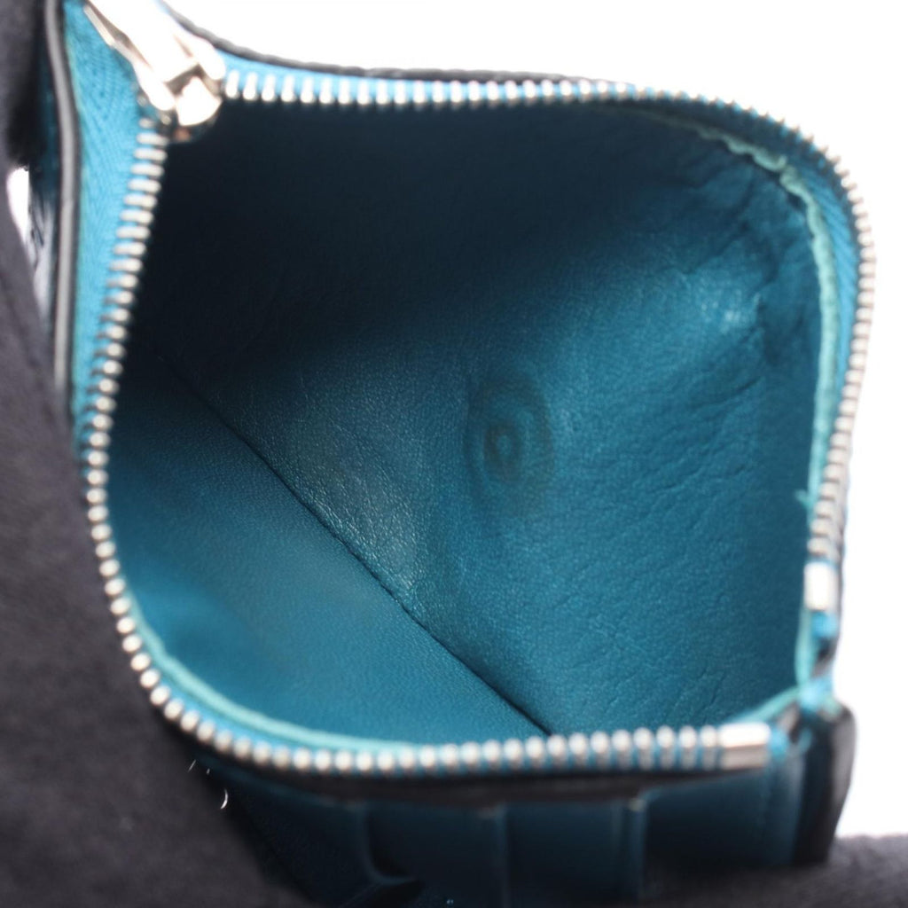 Loewe Trifold Wallet Anagram Vertical Small Blue Leather — view 5